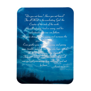 Íman Ímã inspirado - Isaiah 40; 28-31