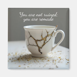 Íman Ímã Inspirador de Xícara de Chá Quebrada