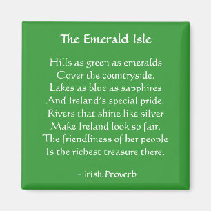 Íman Ímã irlandês do provérbio de Emerald Isle