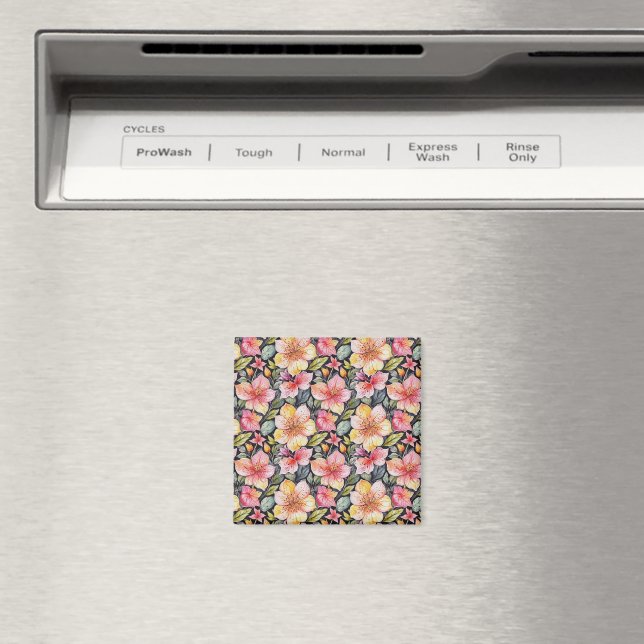 Íman Ímã - Jardim da primavera - Padrão Foral 1 (In Situ (Dishwasher))