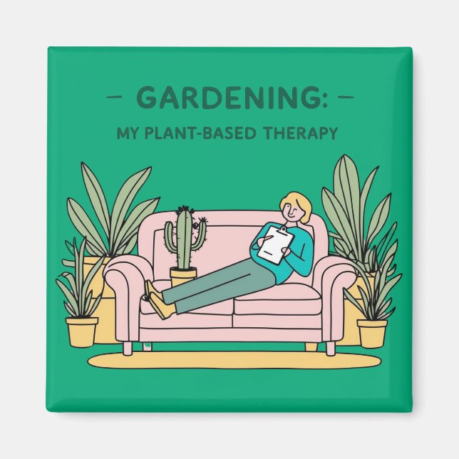 Íman Ímã - jardinagem rosa (Frente)