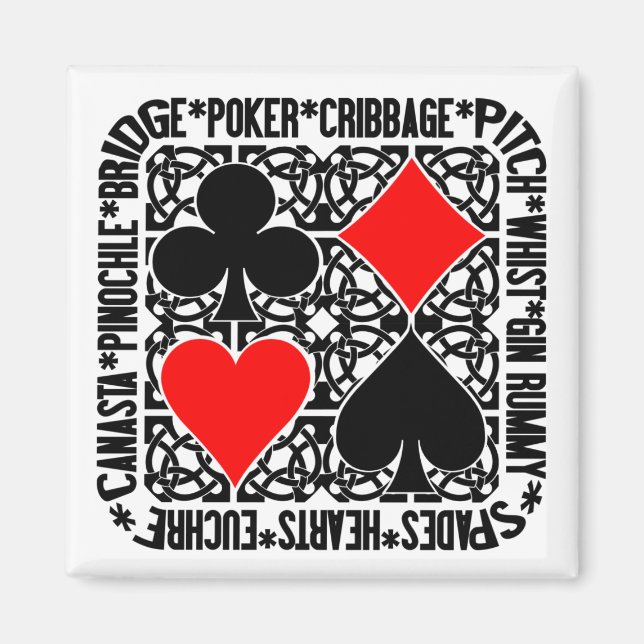 Íman ímã Jogos de Cartão (Frente)