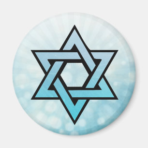 Íman Ímã judaico do azul da estrela de David