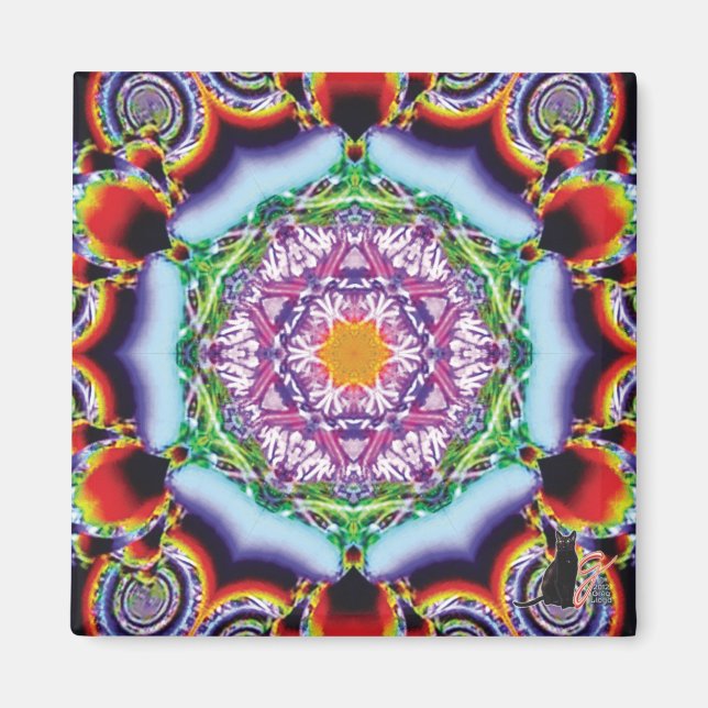 Íman Ímã Kaleidoscópio ao estilo de Sião (Frente)