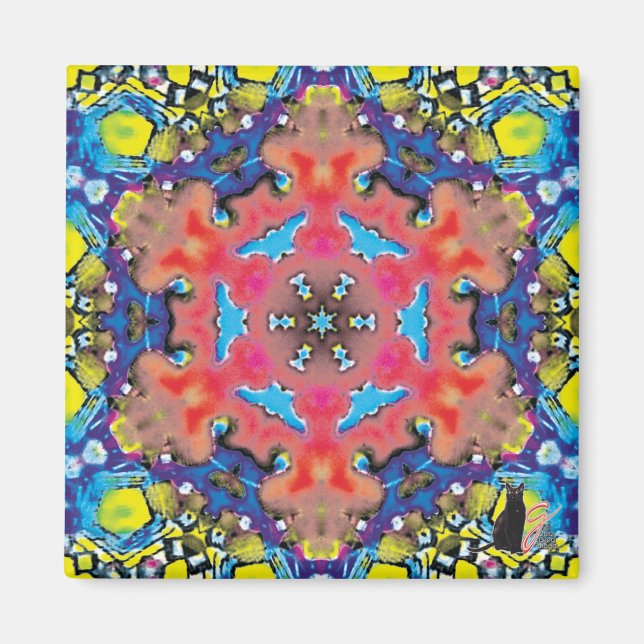 Íman Ímã Kaleidoscópio de Amonium (Frente)