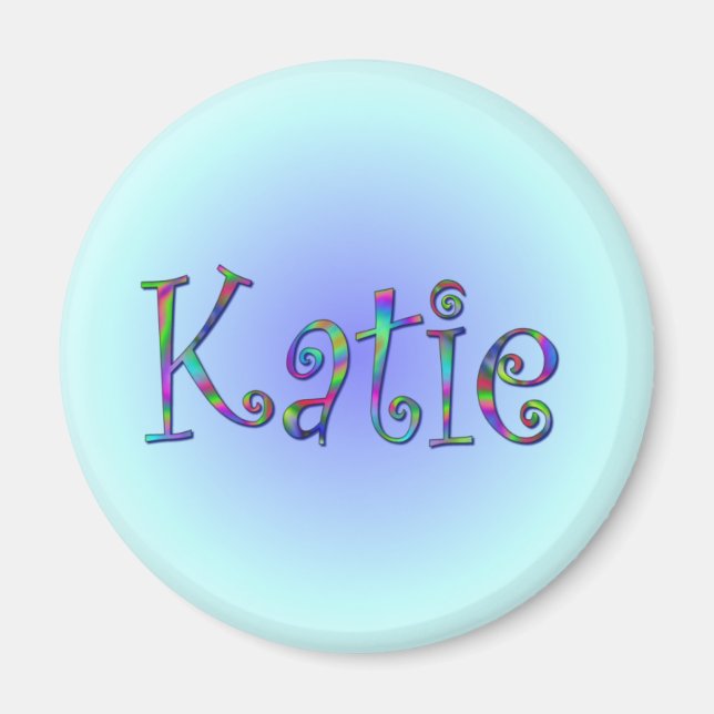 Íman Ímã Katie Arco-íris (Frente)