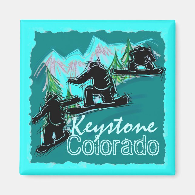 Íman ímã Keystone Colorado (Frente)