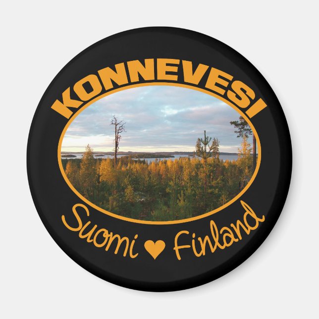Íman ímã Konnevesi (Frente)