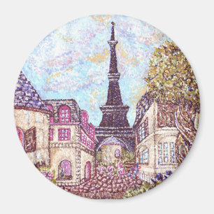 Íman Ímã Kristie Hubler do pointillism da arquitectur