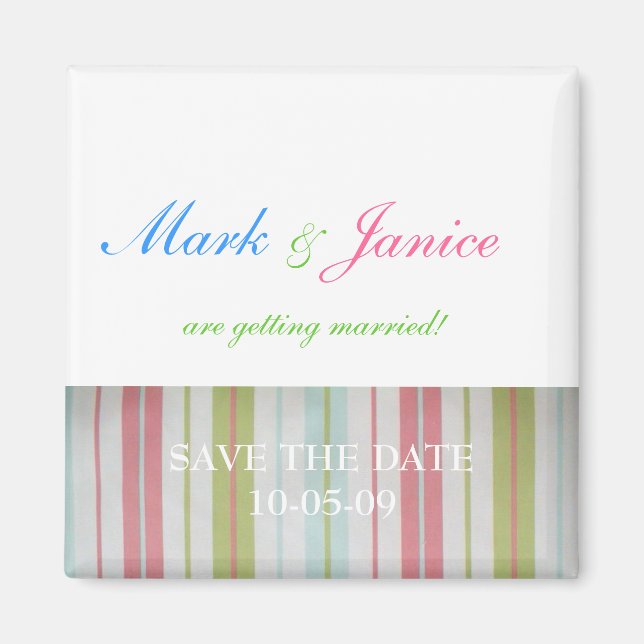 Íman Ímã Lembrete de Casamento (Frente)