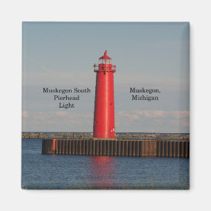 Íman Ímã leve sul de Muskegon Pierhead