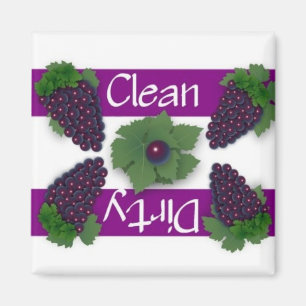 Íman Ímã limpo ou sujo da máquina de lavar louça da