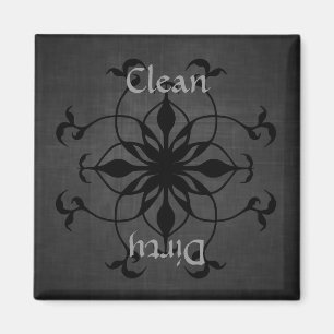 Íman Ímã limpo ou sujo gótico da máquina de lavar l