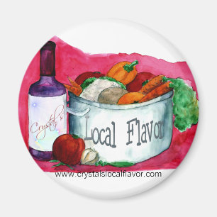 Íman Ímã local do sabor de Crystla