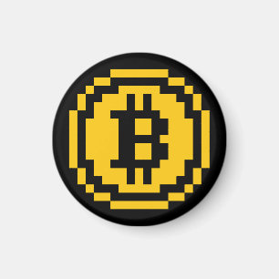 Íman Ímã   Logotipo Bitcoin BTC 8-Bit