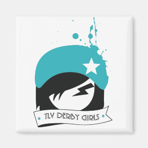 Íman ímã - Logotipo oficial "TLV Derby Girls"