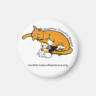 Íman Ímã (logotipo redondo do gatinho)