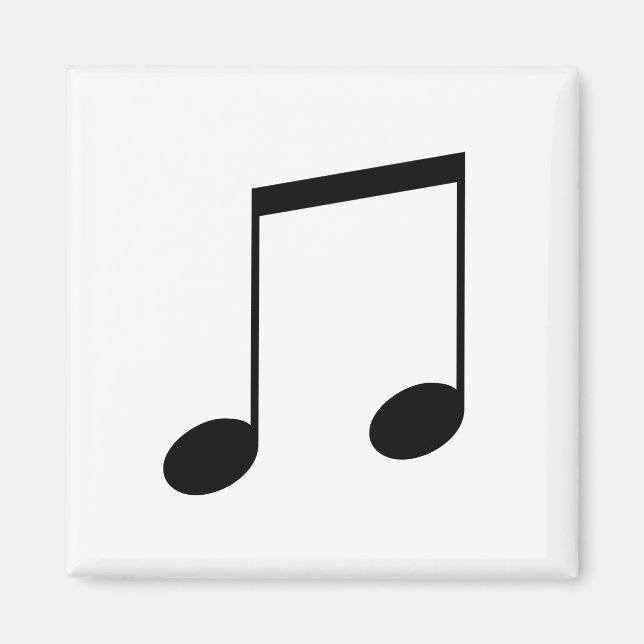 Íman Ímã (Magnet) Dupla Colcheia Preta (Frente)