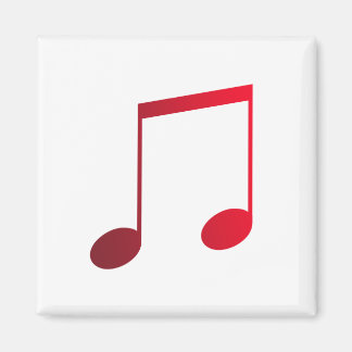 Íman Ímã (Magnet) Dupla Colcheia Vermelha