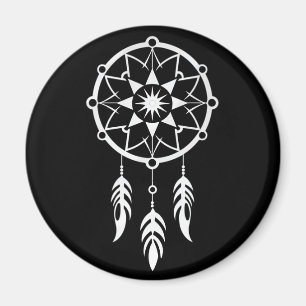 Íman Ímã (Magnet) Filtro dos Sonhos Branco