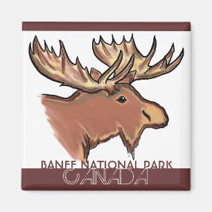 Íman Ímã marrom dos alces de Canadá do parque nacion
