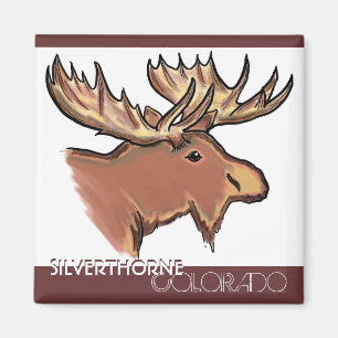 Íman Ímã marrom dos alces do tema de Silverthorne