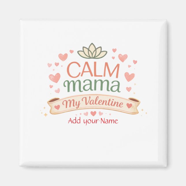Íman Ímã Melhores Mãe Calma Mamãe Corações de São Valen (Frente)