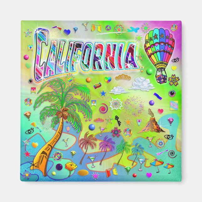 Íman Ímã Melodia Atemporal da Califórnia (Frente)