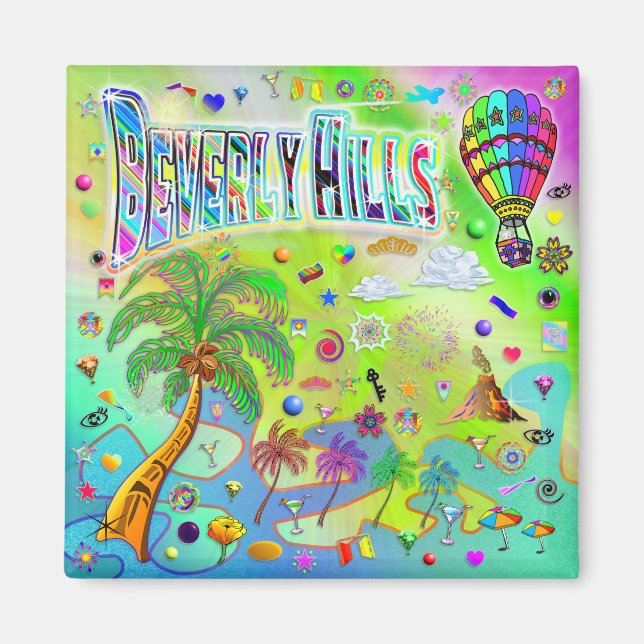 Íman Ímã Melodia Atemporal de Beverly Hills (Frente)