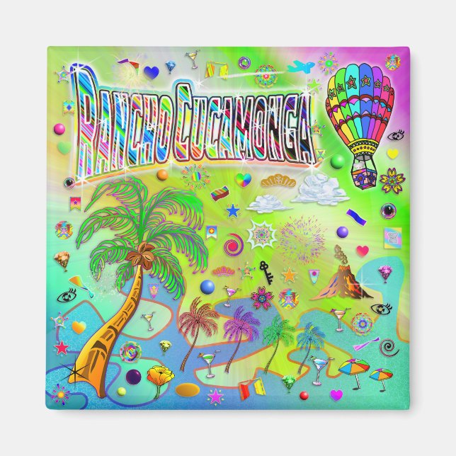 Íman Ímã Melodia Atemporal de Rancho Cucamonga (Frente)