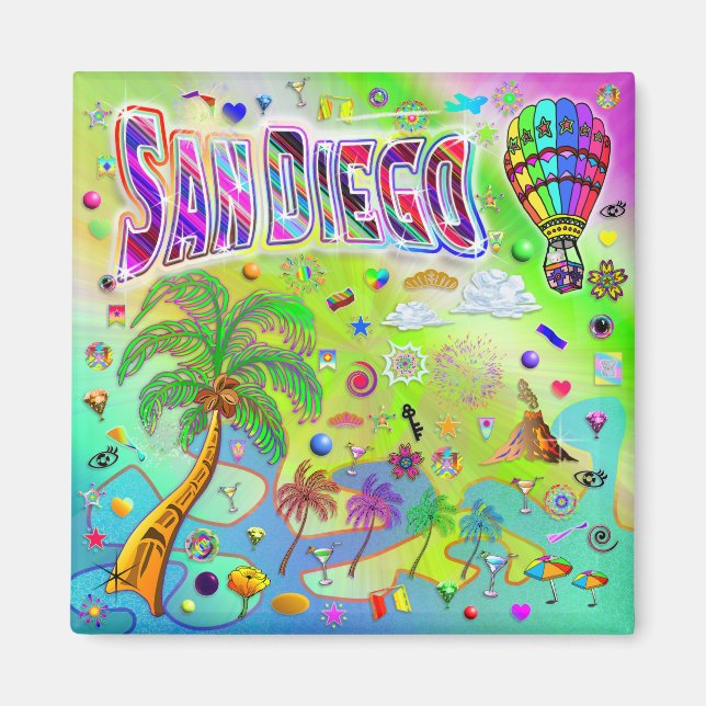 Íman Ímã Melodia Atemporal de San Diego (Frente)