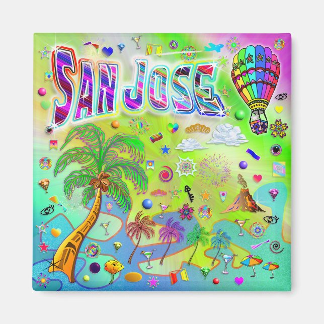 Íman Ímã Melodia Atemporal de San Jose (Frente)