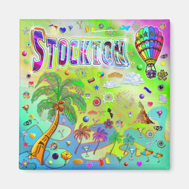 Íman Ímã Melodia Atemporal de Stockton (Frente)