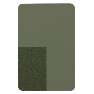 Íman Ímã Moderno Verde Musgo Com Acento Texturizado