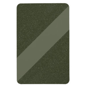 Íman Ímã Moderno Verde Musgo Diagonal – Personalizável