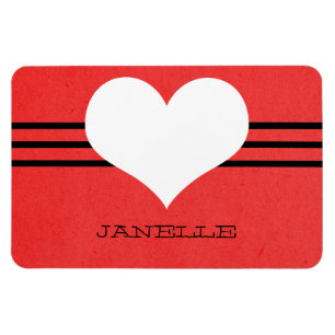 Íman Ímã moderno vermelho de Flexi do coração