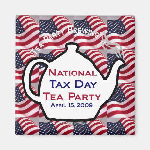 Íman Ímã nacional do tea party do dia do imposto TP01