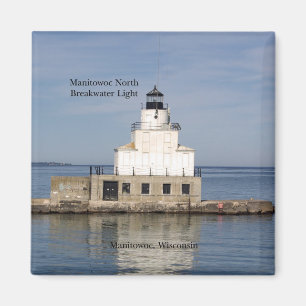 Íman Ímã norte da luz do quebra-mar de Manitowoc