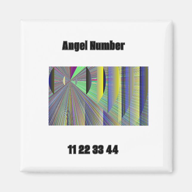 Íman Ímã Número do Anjo 11 22 33 44 (Frente)