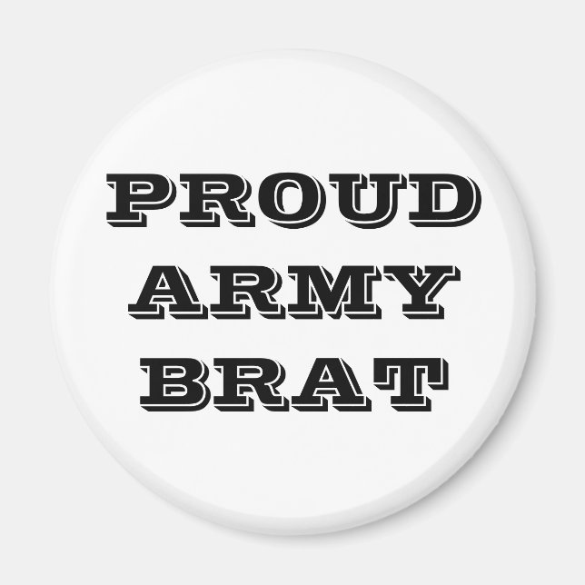 Íman Ímã Orgulhoso Pirralho do Exército (Frente)