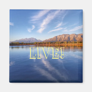 Íman Ímã Paisagem Montanhas Água Viva! Lago