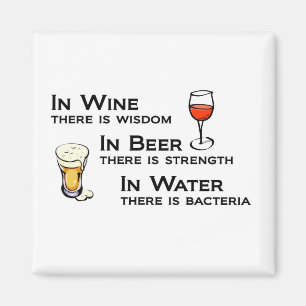 Íman Ímã para amantes do vinho e da cerveja, com humo
