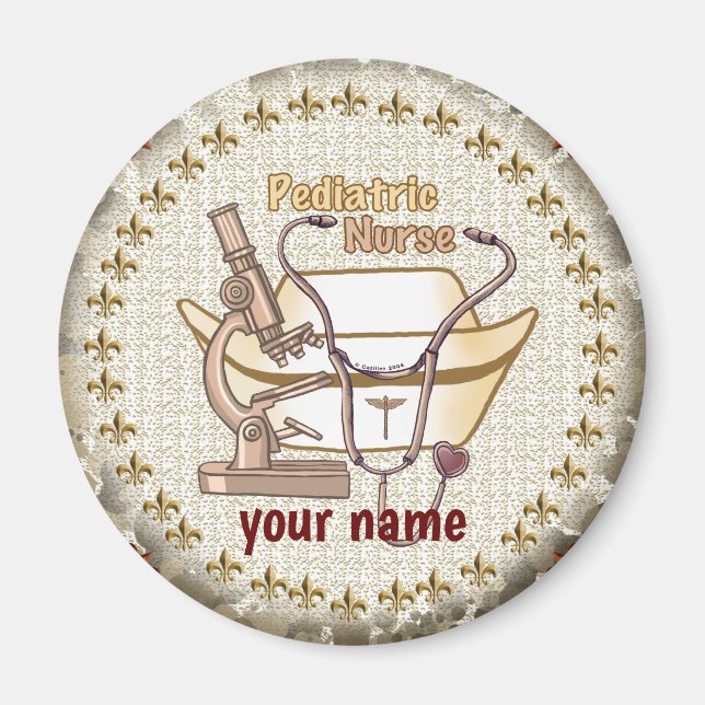 Íman ímã para Enfermeiro Pediátrico (Frente)