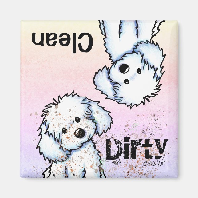 Íman ímã para máquinas de lavar louça maltesa (Frente)