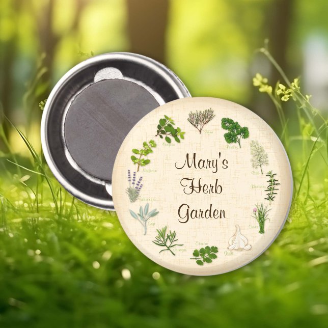 Íman Ímã para Mostrar Jardim de Ervas (Show Off Herb Garden Magnet
For special herb gardeners. Personalize with your custom text. )