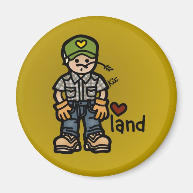 Íman ímã para o trator. (Frente)