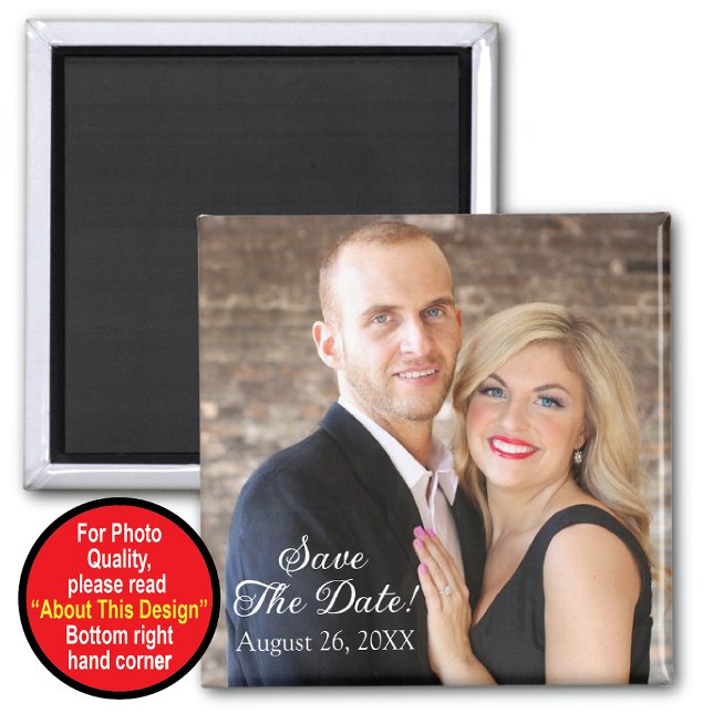 Íman Ímã para Salvar a Data Com Foto (Criador carregado)