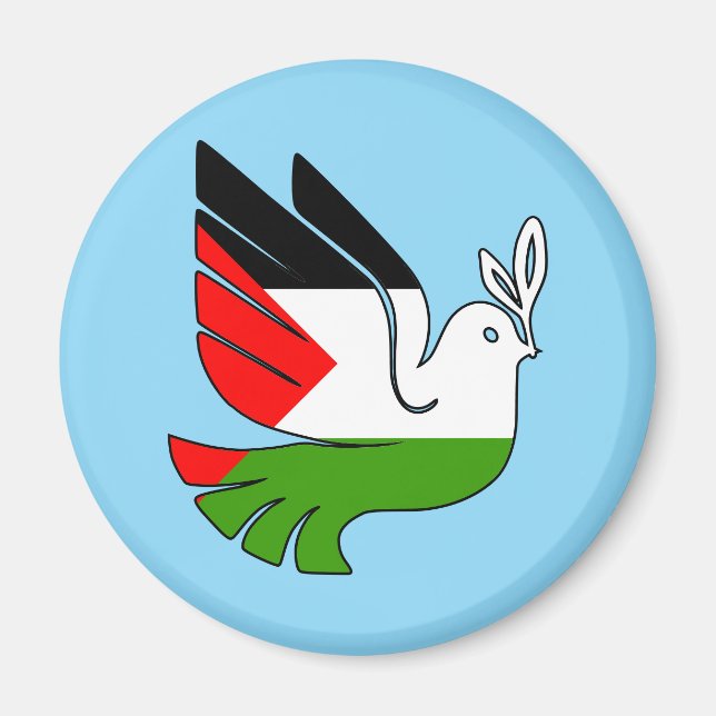 Íman Ímã Paz para a Palestina (Frente)