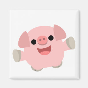 Íman Ímã peluches do porco dos desenhos animados