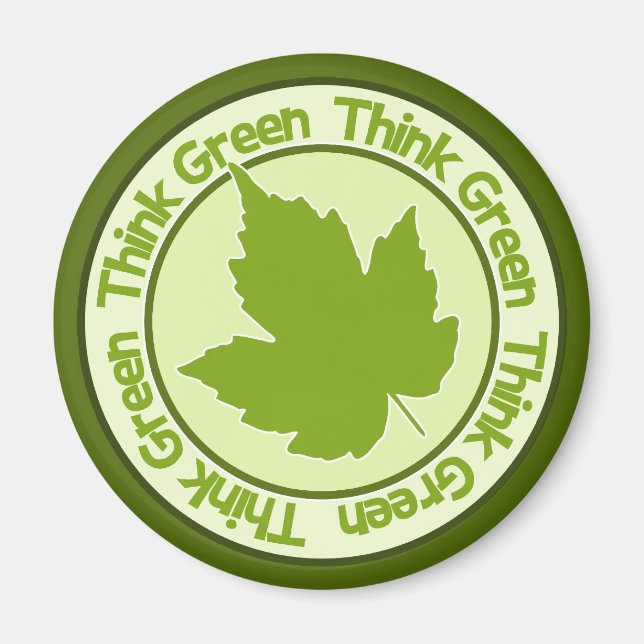 Íman ímã pense verde (Frente)